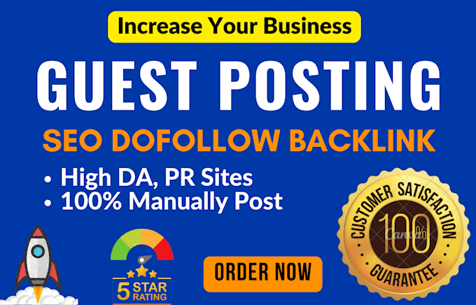 write and publish dofollow guest posting backlink and high da guest post service