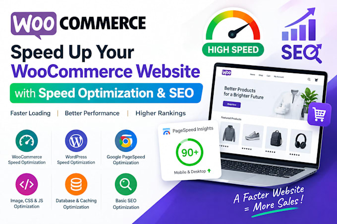 speed up your woocommerce website with speed optimize SEO