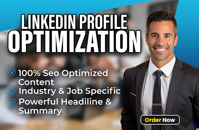 professionally do linkedin profile optimization upgrade skills summary headline