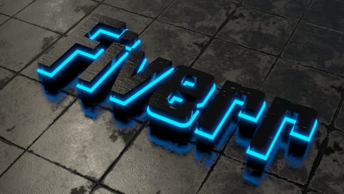 create or convert 2d to 3d logo design
