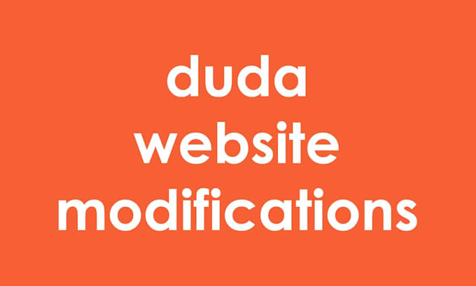 do duda website revisions or modifications to your website