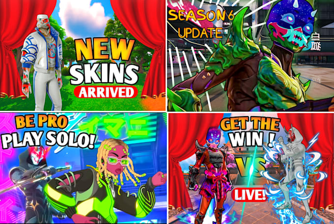 make 2 cool fortnite thumbnails