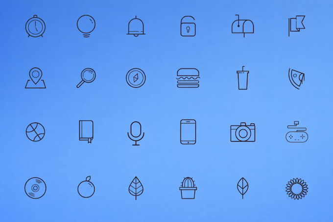 design modern custom website icon and motion icon in day