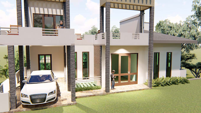 draw 3d models in  auto cad or revit