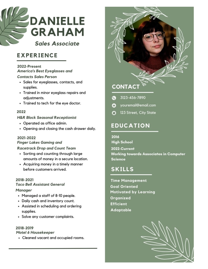 Provide Resume Design And Writing By Danigraham2 