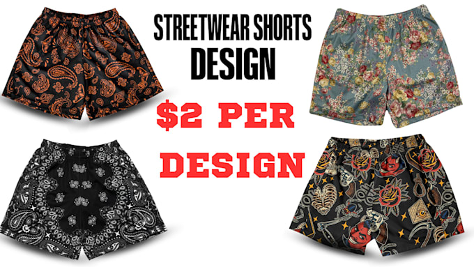 create all over streetwear mesh shorts or pants
