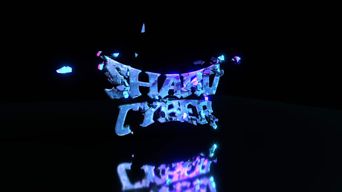 design 3d y2k and chrome typefaces logo animation for brand