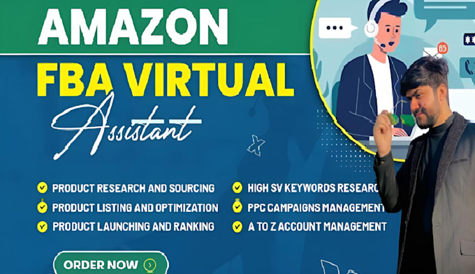Be your expert amazon fba virtual assistant amazon store va by ...