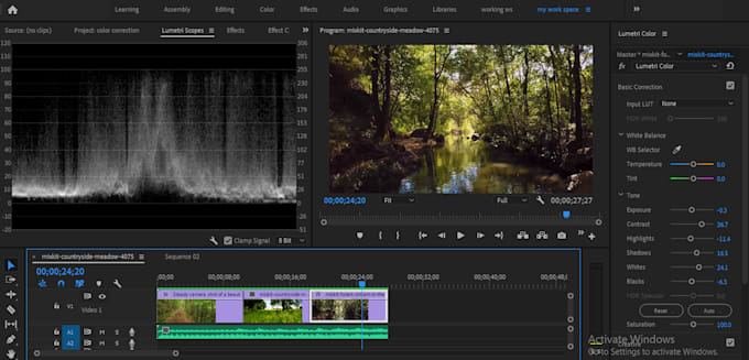 Do cinematic color grading and color correction by Qaveem313 | Fiverr