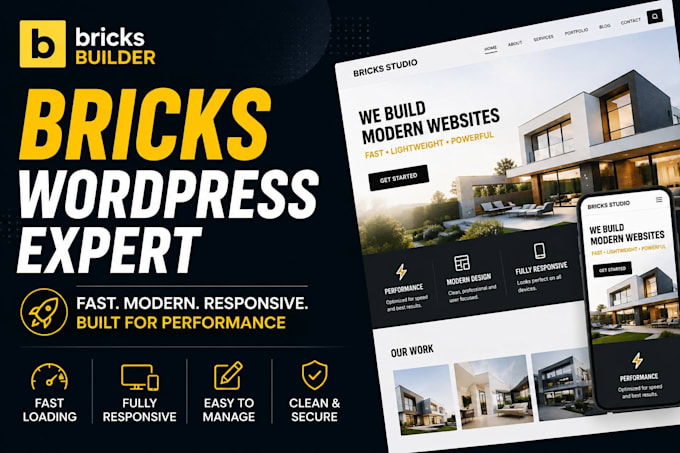build a fast professional wordpress website with bricks builder