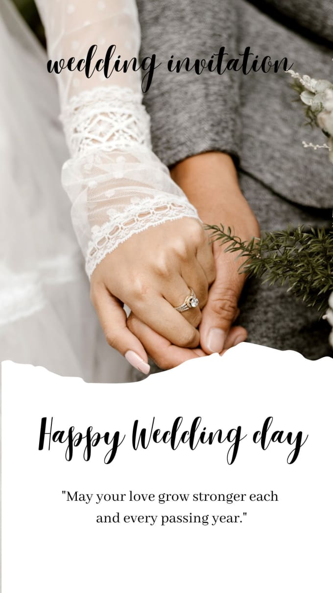 Design the most beautiful wedding invitation by Karimelhammoumi | Fiverr