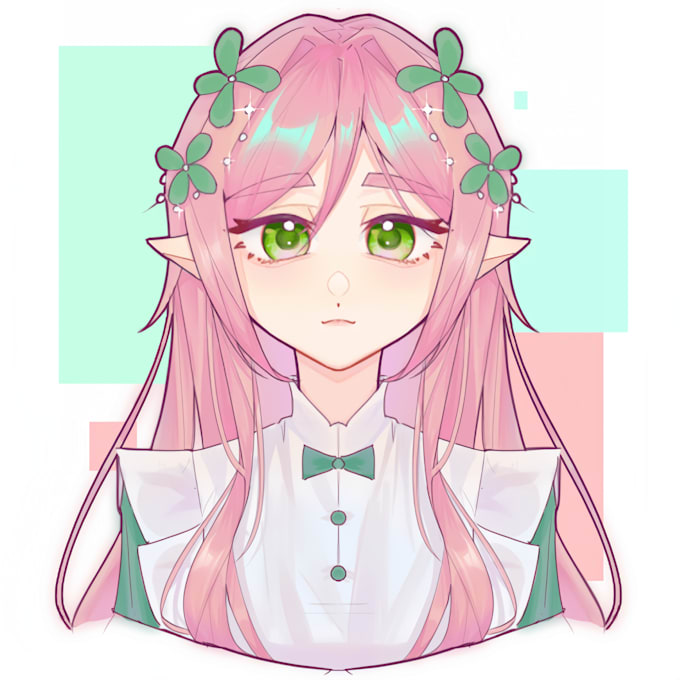 dibujo de perfil de anime