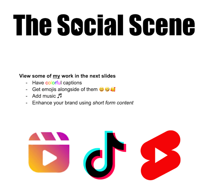 Edit shorts, reels and tiktoks using viral captions by Thesocialscenee