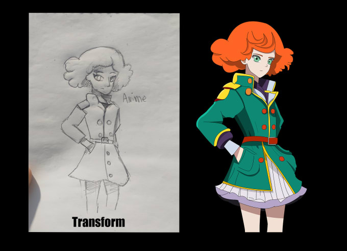 convert hand drawing into digital art