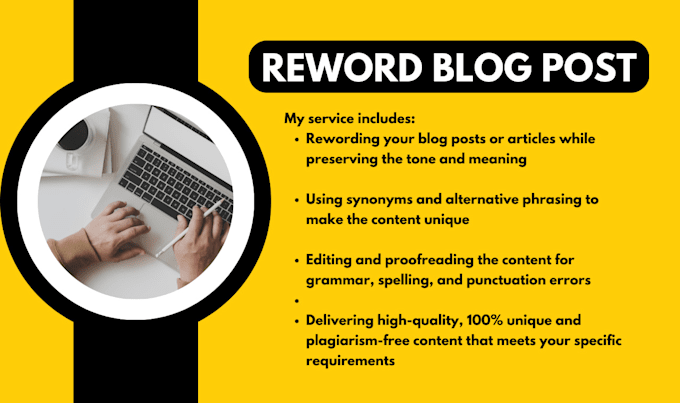 reword rewrite paraphrase blog post article