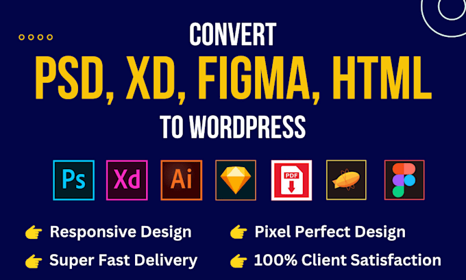 convert figma to wordpress PSD to wordpress xd to wordpress using elementor pro