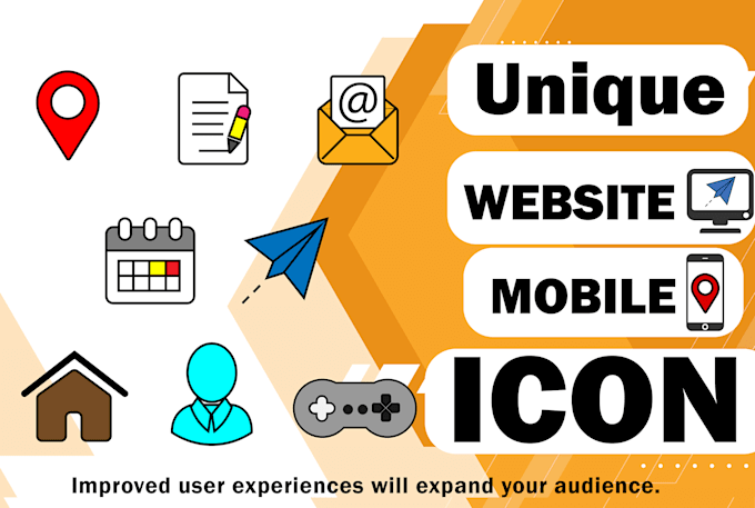design unique icons for your website and mobile app