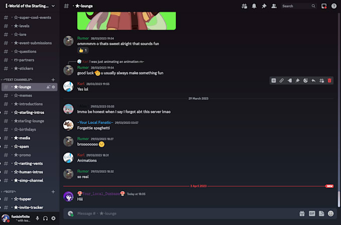 set up a discord server for you