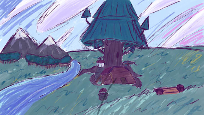 Draw characters, and or scenery by Macroniman | Fiverr