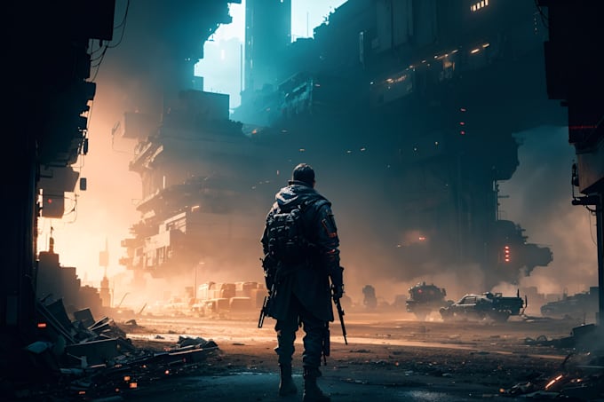 do amazing landscape, sci fi and 3d art using ai
