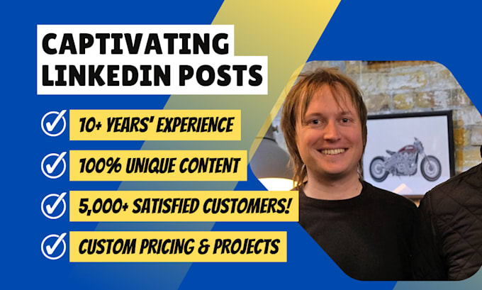 be your linkedin ghostwriter for posts and articles