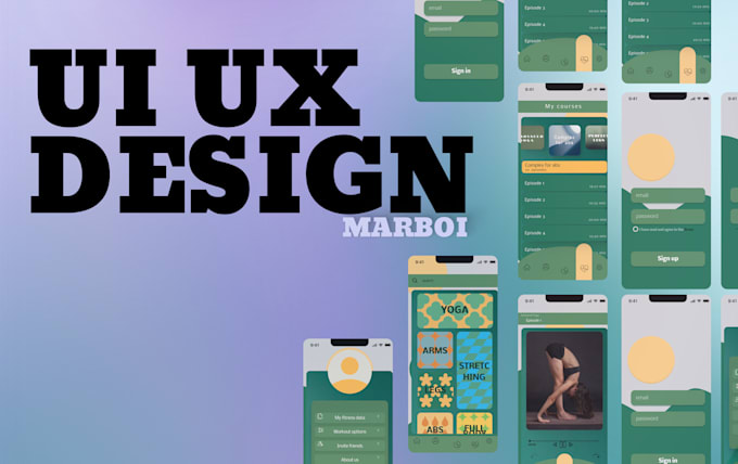 Create lovely ui ux design ios and android app by Marboi | Fiverr