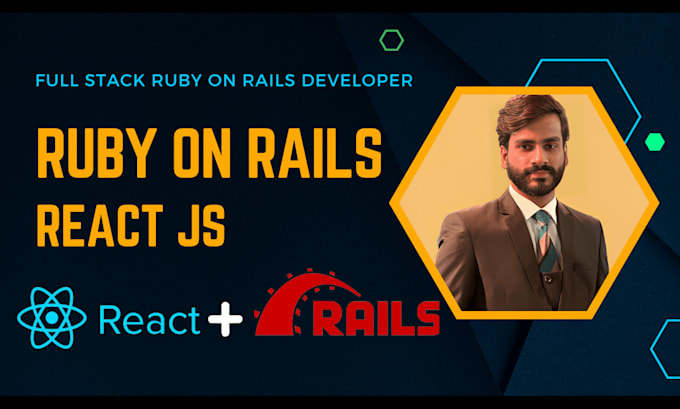 develop full stack ruby on rails web application with react