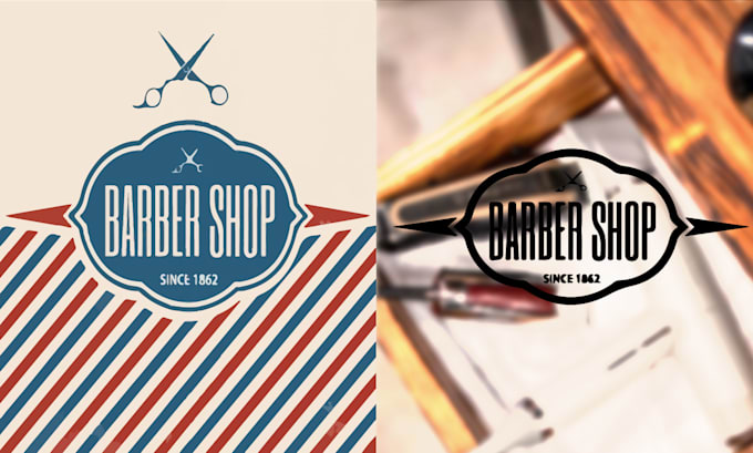 create barber logo design