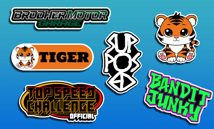design simple stickers for you
