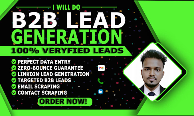 do targeted b2b lead generation linkedin lead with email