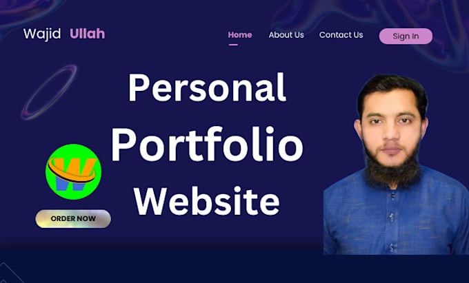 Build and design a personal portfolio website by Wajidullah25 | Fiverr