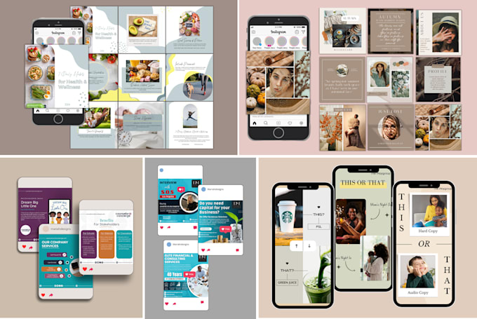 create or recreate anything on canva, social media templates, instagram etc