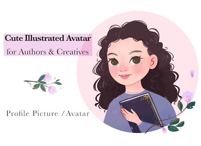 create a cute custom avatar portrait for a profile picture