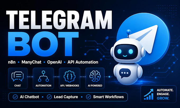 Build telegram bot with n8n, manychat, openai and api automation by ...