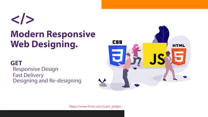 Create a responsive website using html, css and javascript by Isack ...