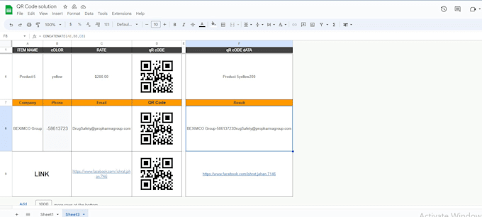 Create bulk qr code and barcodes in google sheets by Ishrat4092 | Fiverr