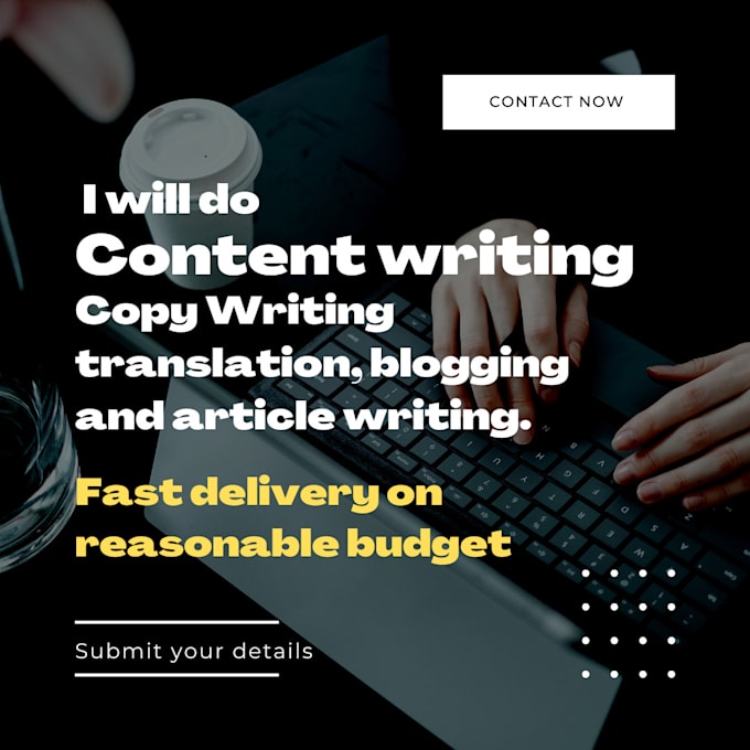 write amazing articles for you