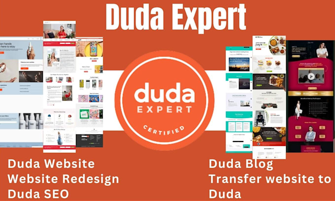 design and develop website using duda website builder
