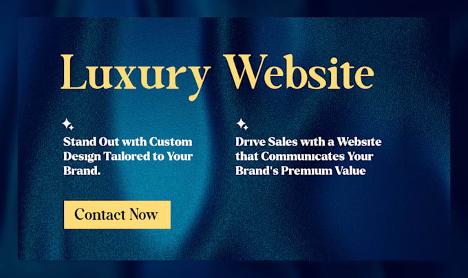 design custom tailored exclusive luxury website