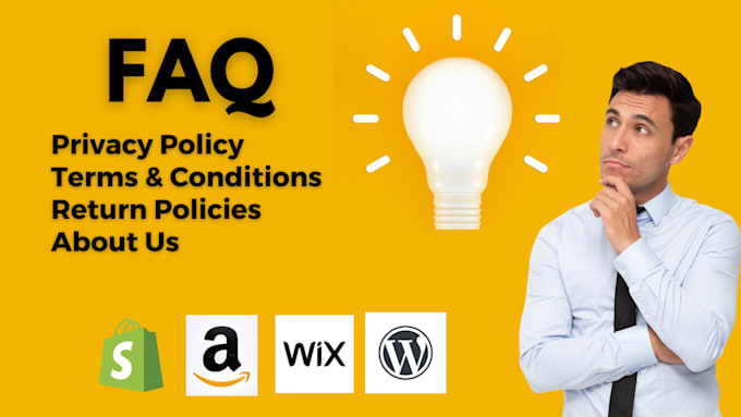 craft faq privacy policy and refund policy page for your ecommerce store