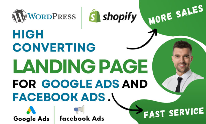I will create high converting  ads landing page