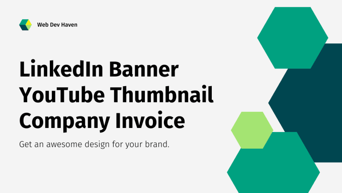 Design your linkedin banner, youtube thumbnail, and company invoice by ...
