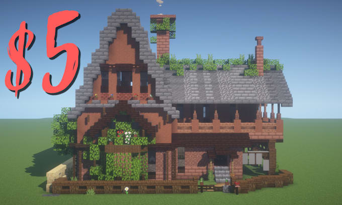 Build your dream minecraft house in java or bedrock by Ninosyakob | Fiverr