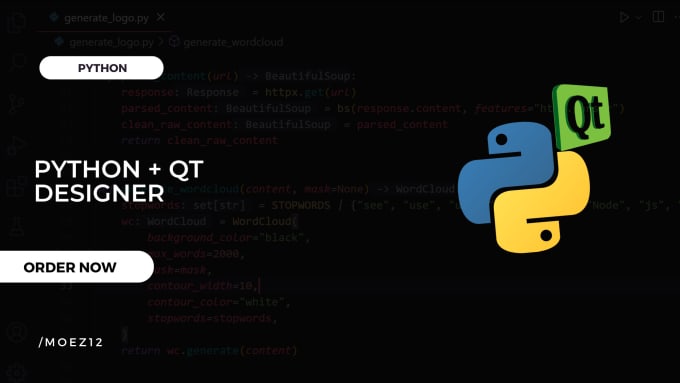 Code your python gui application by Moez12 | Fiverr