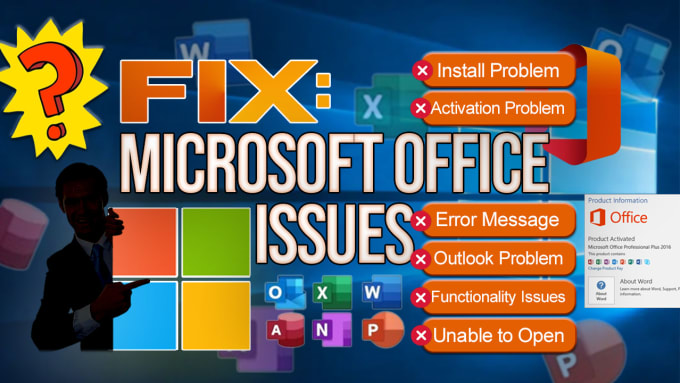 install fix microsoft office issues