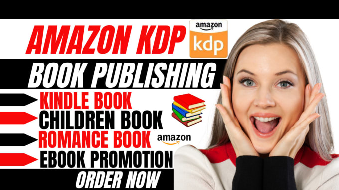 I will do kdp book publishing, kindle ebook, ebook promotion children book romance book