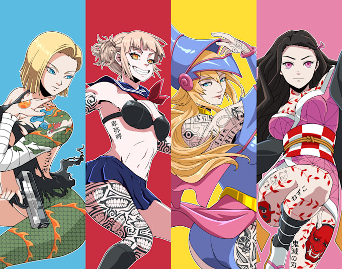draw custom anime characters for your wish