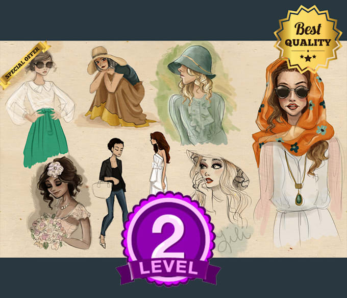 Do fashion sketch and illustration by Amnash | Fiverr