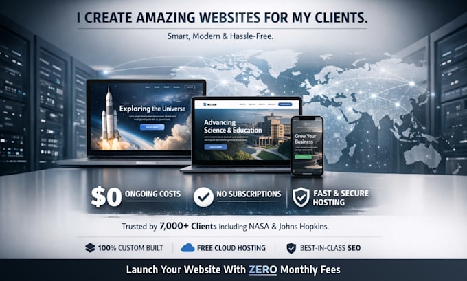 design and develop a custom website or landing page