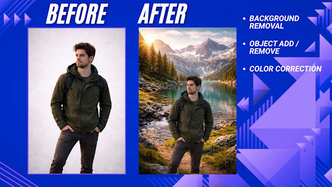 do background removal and object replacement